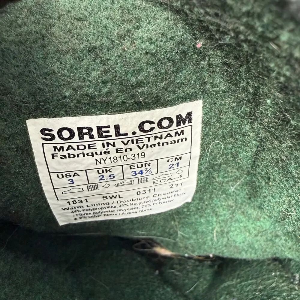 Sorel size youth